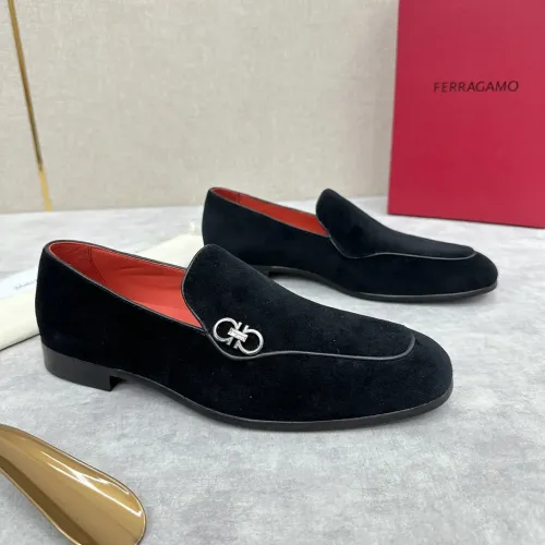 Wholesale Salvatore Ferragamo Leather Shoes For Men #1441442 $170.00 USD, Wholesale Quality Replica Salvatore Ferragamo Leather Shoes