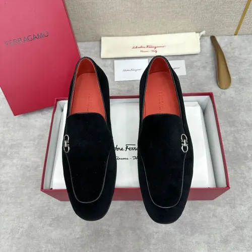 Replica Salvatore Ferragamo Leather Shoes For Men #1441442 $170.00 USD for Wholesale