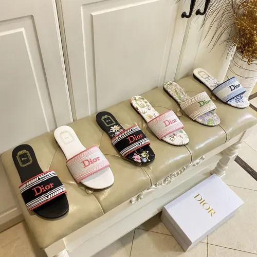 Replica Christian Dior Slippers For Women #1441490 $96.00 USD for Wholesale