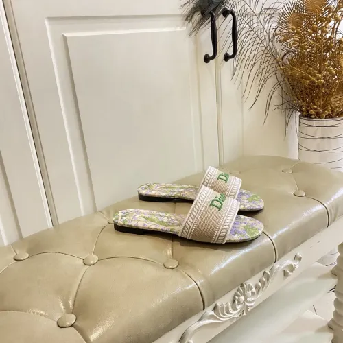 Replica Christian Dior Slippers For Women #1441495 $96.00 USD for Wholesale