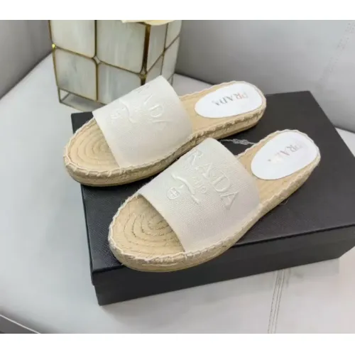 Wholesale Prada Slippers For Women #1441552 $80.00 USD, Wholesale Quality Replica Prada Slippers