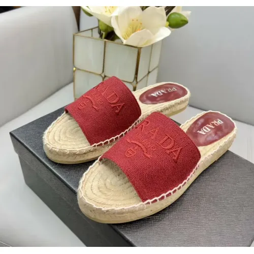 Wholesale Prada Slippers For Women #1441553 $80.00 USD, Wholesale Quality Replica Prada Slippers
