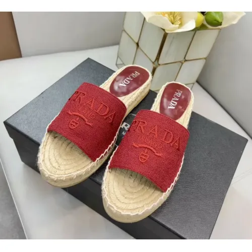Replica Prada Slippers For Women #1441553 $80.00 USD for Wholesale