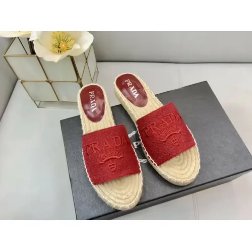 Replica Prada Slippers For Women #1441553 $80.00 USD for Wholesale
