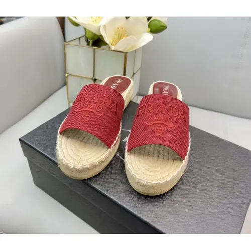 Replica Prada Slippers For Women #1441553 $80.00 USD for Wholesale