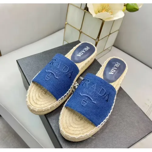 Replica Prada Slippers For Women #1441554 $80.00 USD for Wholesale