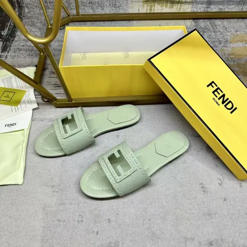 Wholesale Fendi Slippers For Women #1441811 $85.00 USD, Wholesale Quality Replica Fendi Slippers