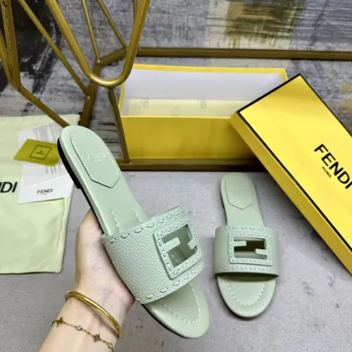 Replica Fendi Slippers For Women #1441811 $85.00 USD for Wholesale