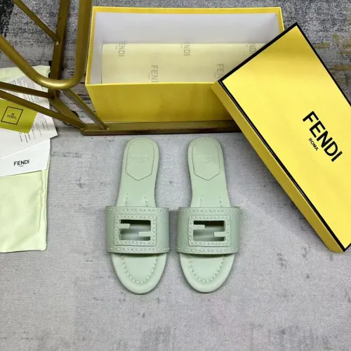 Replica Fendi Slippers For Women #1441811 $85.00 USD for Wholesale
