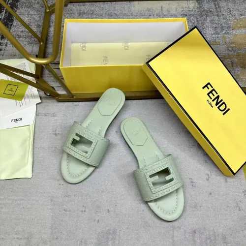 Replica Fendi Slippers For Women #1441811 $85.00 USD for Wholesale