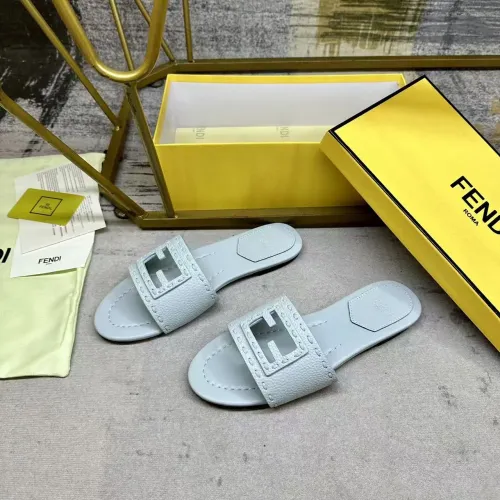 Wholesale Fendi Slippers For Women #1441812 $85.00 USD, Wholesale Quality Replica Fendi Slippers