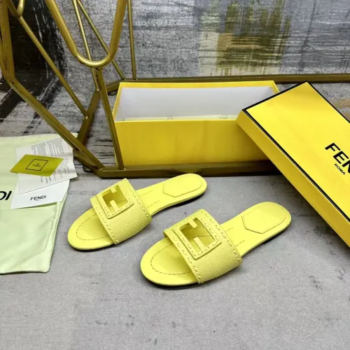 Wholesale Fendi Slippers For Women #1441813 $85.00 USD, Wholesale Quality Replica Fendi Slippers