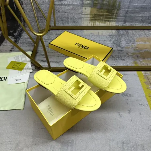 Replica Fendi Slippers For Women #1441813 $85.00 USD for Wholesale