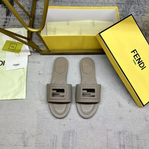 Replica Fendi Slippers For Women #1441814 $85.00 USD for Wholesale