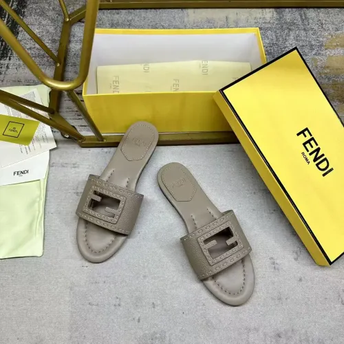 Replica Fendi Slippers For Women #1441814 $85.00 USD for Wholesale