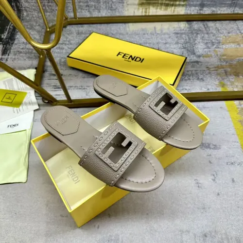 Replica Fendi Slippers For Women #1441814 $85.00 USD for Wholesale