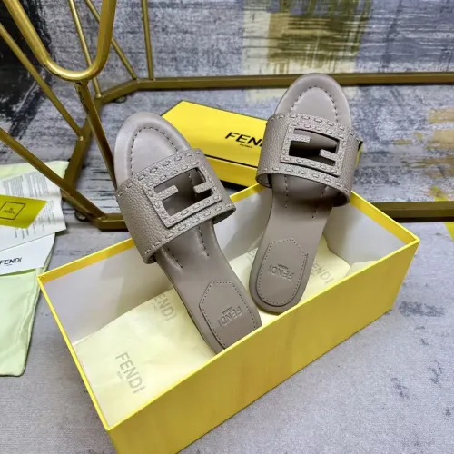 Replica Fendi Slippers For Women #1441814 $85.00 USD for Wholesale