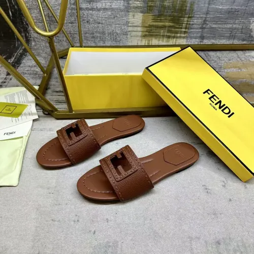 Wholesale Fendi Slippers For Women #1441815 $85.00 USD, Wholesale Quality Replica Fendi Slippers