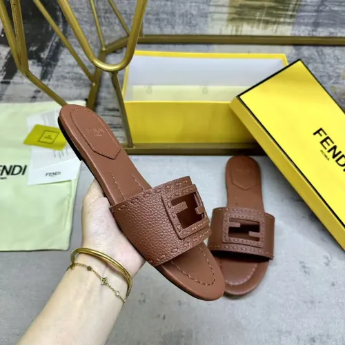 Replica Fendi Slippers For Women #1441815 $85.00 USD for Wholesale