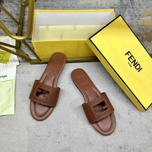 Replica Fendi Slippers For Women #1441815 $85.00 USD for Wholesale