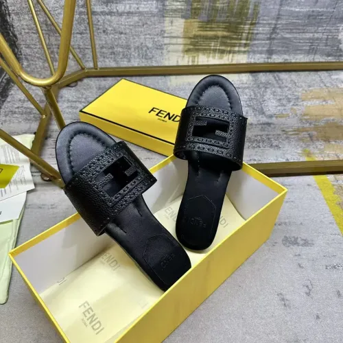 Replica Fendi Slippers For Women #1441816 $85.00 USD for Wholesale