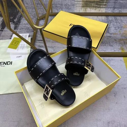 Replica Fendi Slippers For Women #1441819 $85.00 USD for Wholesale