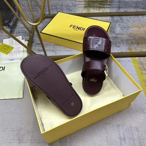 Replica Fendi Slippers For Women #1441820 $85.00 USD for Wholesale