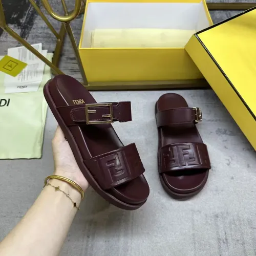 Replica Fendi Slippers For Women #1441820 $85.00 USD for Wholesale