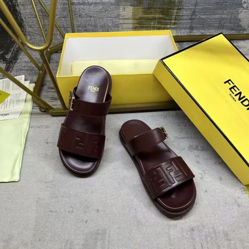 Replica Fendi Slippers For Women #1441820 $85.00 USD for Wholesale