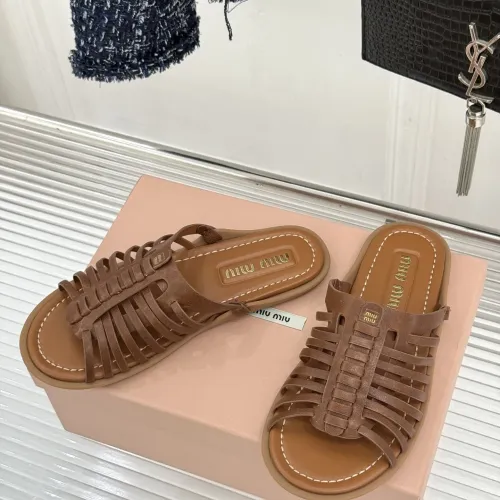 Wholesale MIU MIU Slippers For Women #1441844 $102.00 USD, Wholesale Quality Replica MIU MIU Slippers