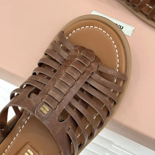 Replica MIU MIU Slippers For Women #1441844 $102.00 USD for Wholesale