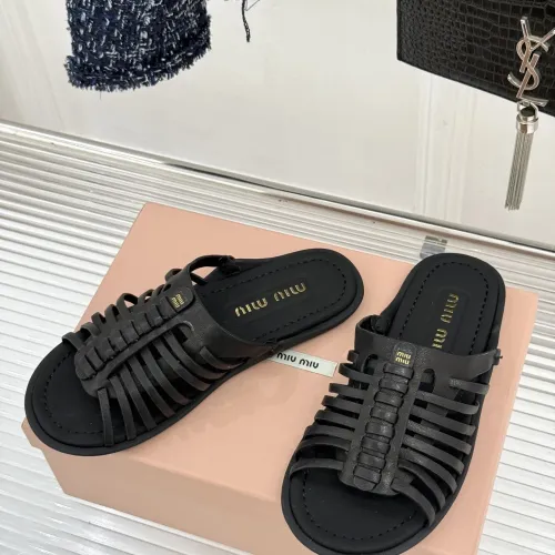 Wholesale MIU MIU Slippers For Women #1441846 $102.00 USD, Wholesale Quality Replica MIU MIU Slippers