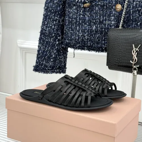 Replica MIU MIU Slippers For Women #1441846 $102.00 USD for Wholesale