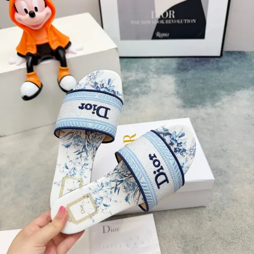 Replica Christian Dior Slippers For Women #1441850 $76.00 USD for Wholesale