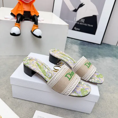 Replica Christian Dior Slippers For Women #1441852 $82.00 USD for Wholesale