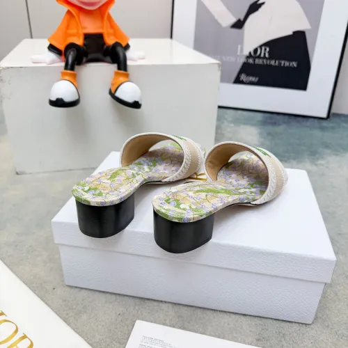 Replica Christian Dior Slippers For Women #1441852 $82.00 USD for Wholesale