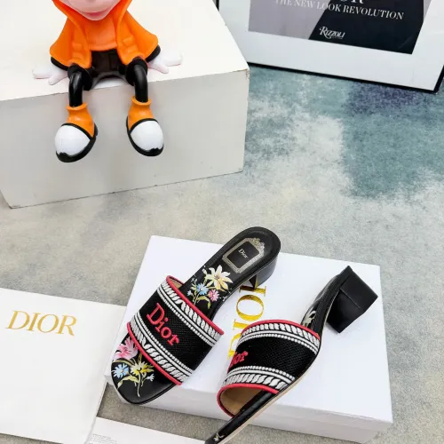 Replica Christian Dior Slippers For Women #1441855 $82.00 USD for Wholesale