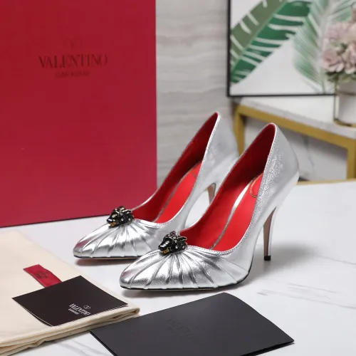 Wholesale Valentino High-Heeled Shoes For Women #1441856 $112.00 USD, Wholesale Quality Replica Valentino High-Heeled Shoes