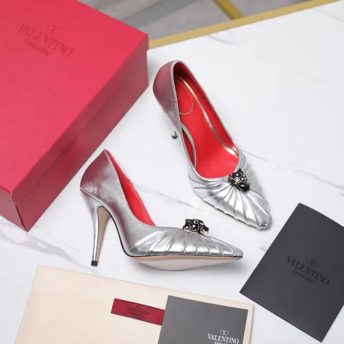 Replica Valentino High-Heeled Shoes For Women #1441856 $112.00 USD for Wholesale
