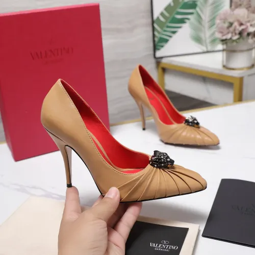 Replica Valentino High-Heeled Shoes For Women #1441858 $112.00 USD for Wholesale