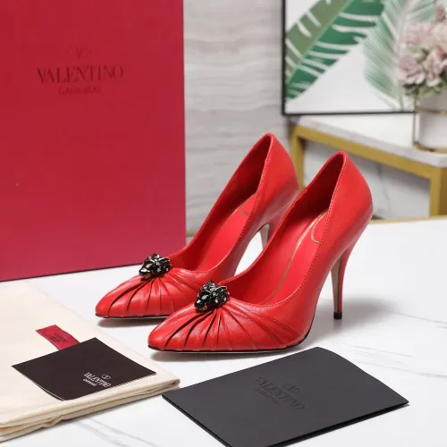Wholesale Valentino High-Heeled Shoes For Women #1441859 $112.00 USD, Wholesale Quality Replica Valentino High-Heeled Shoes