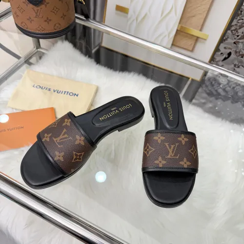 Wholesale Louis Vuitton Slippers For Women #1441869 $85.00 USD, Wholesale Quality Replica Louis Vuitton Slippers