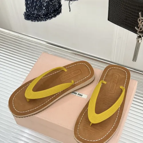 Wholesale MIU MIU Slippers For Women #1441876 $82.00 USD, Wholesale Quality Replica MIU MIU Slippers