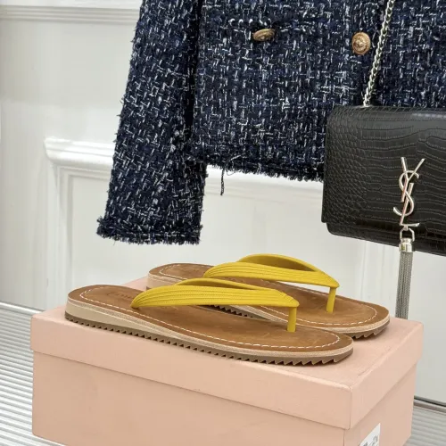Replica MIU MIU Slippers For Women #1441876 $82.00 USD for Wholesale