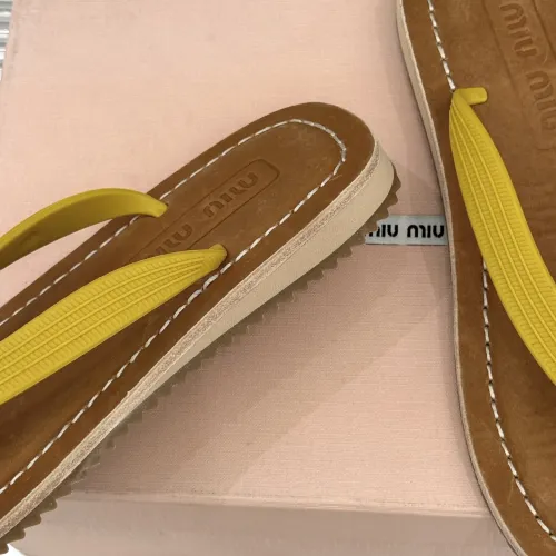Replica MIU MIU Slippers For Women #1441876 $82.00 USD for Wholesale