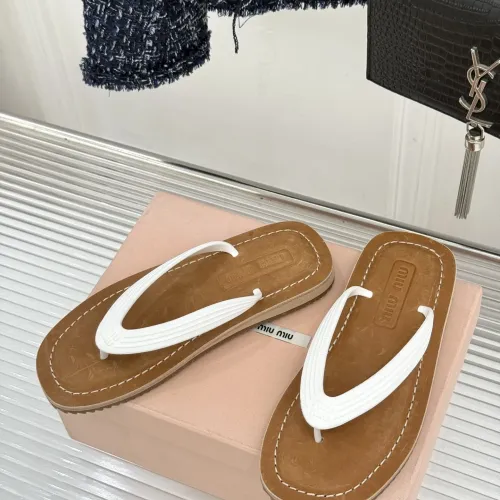 Wholesale MIU MIU Slippers For Women #1441877 $82.00 USD, Wholesale Quality Replica MIU MIU Slippers