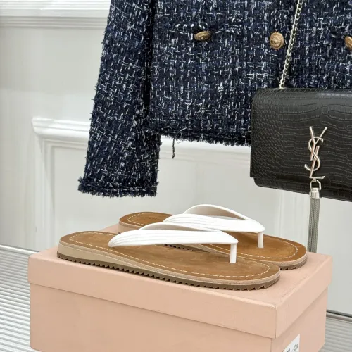 Replica MIU MIU Slippers For Women #1441877 $82.00 USD for Wholesale