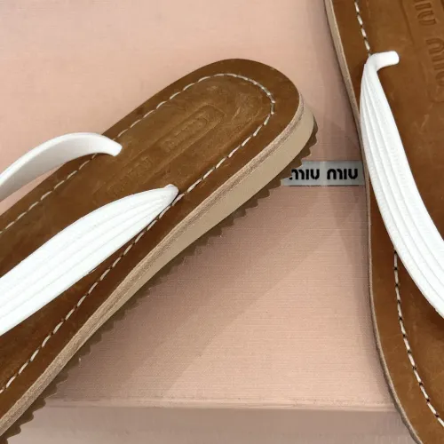 Replica MIU MIU Slippers For Women #1441877 $82.00 USD for Wholesale