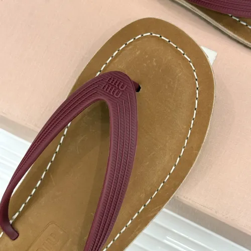 Replica MIU MIU Slippers For Women #1441878 $82.00 USD for Wholesale