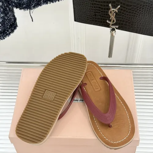 Replica MIU MIU Slippers For Women #1441878 $82.00 USD for Wholesale